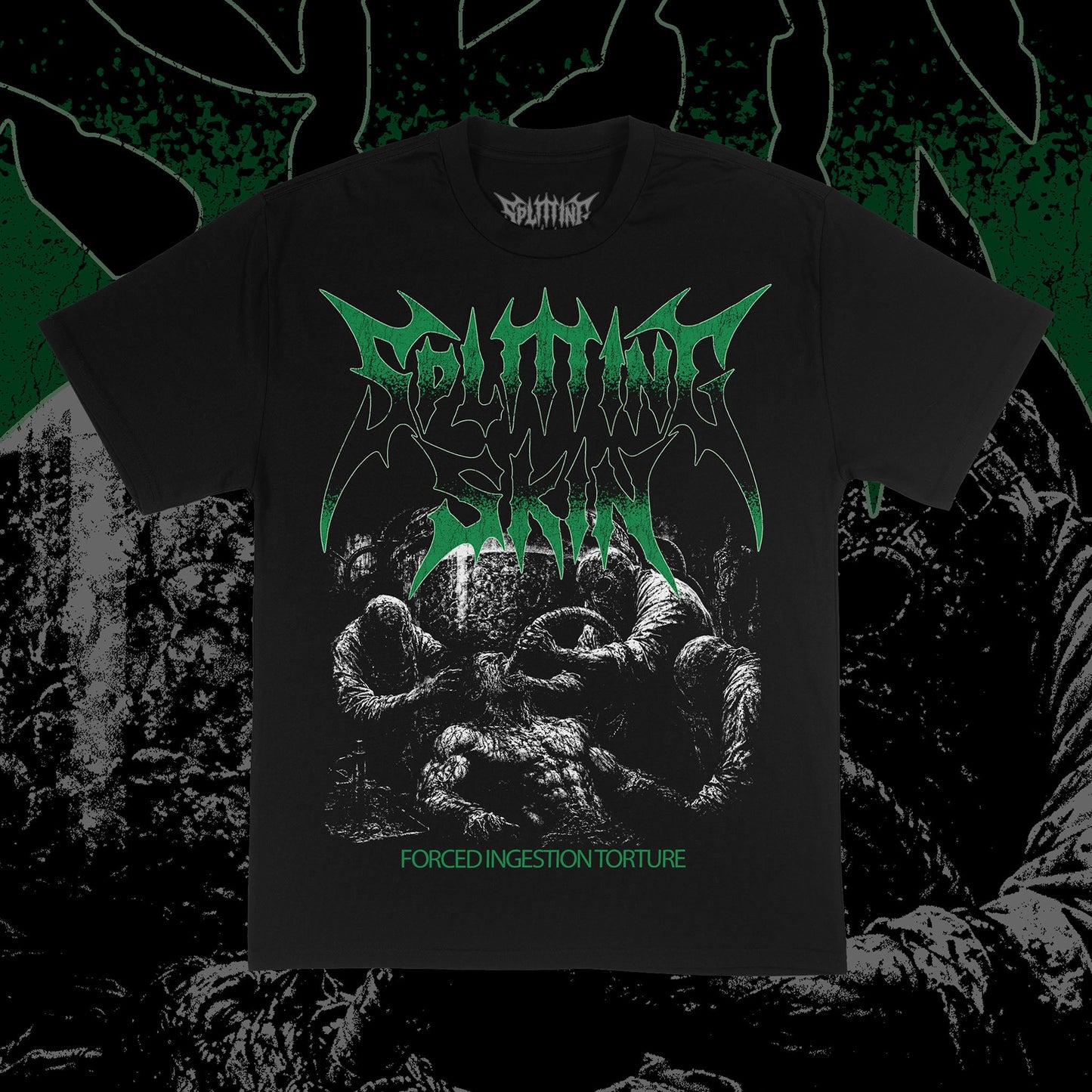 FORCEFED - HEAVYWEIGHT OVERSIZED T SHIRT - Splitting Skin