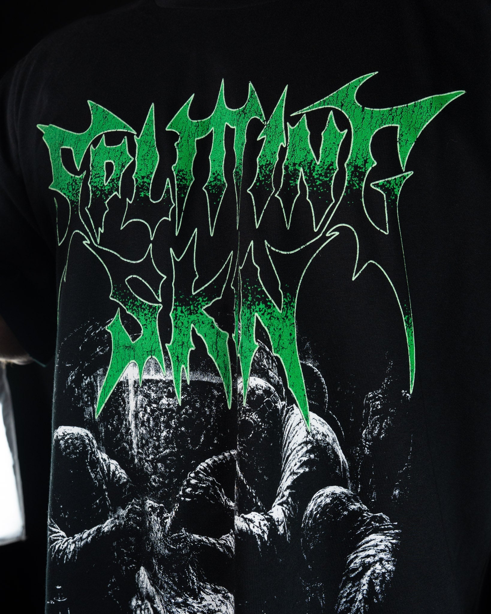 FORCEFED - HEAVYWEIGHT OVERSIZED T SHIRT - Splitting Skin