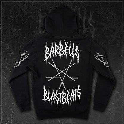 Barbells & Blastbeats Pullover Hoodie - Splitting Skin