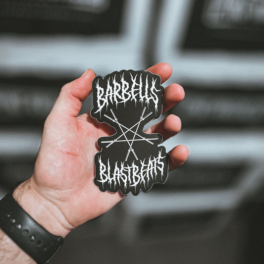 Barbells & Blastbeats Vinyl Sticker - Splitting Skin