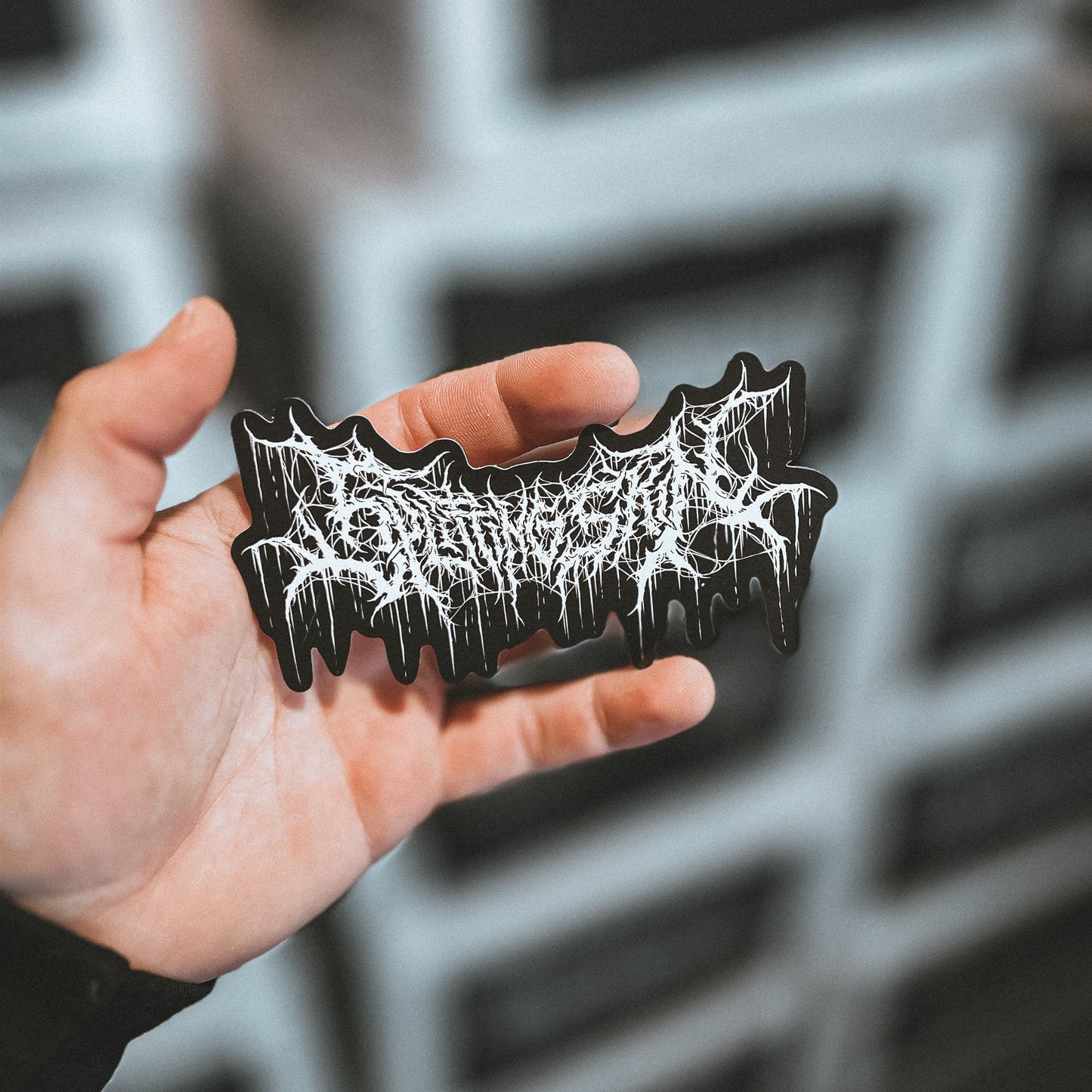 Death Throes Vinyl Sticker - Splitting Skin