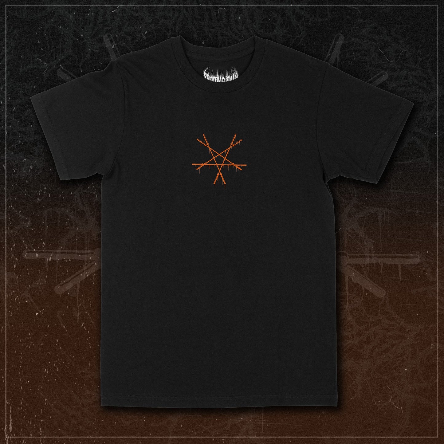 Drippy Pentagram T-Shirt - Splitting Skin
