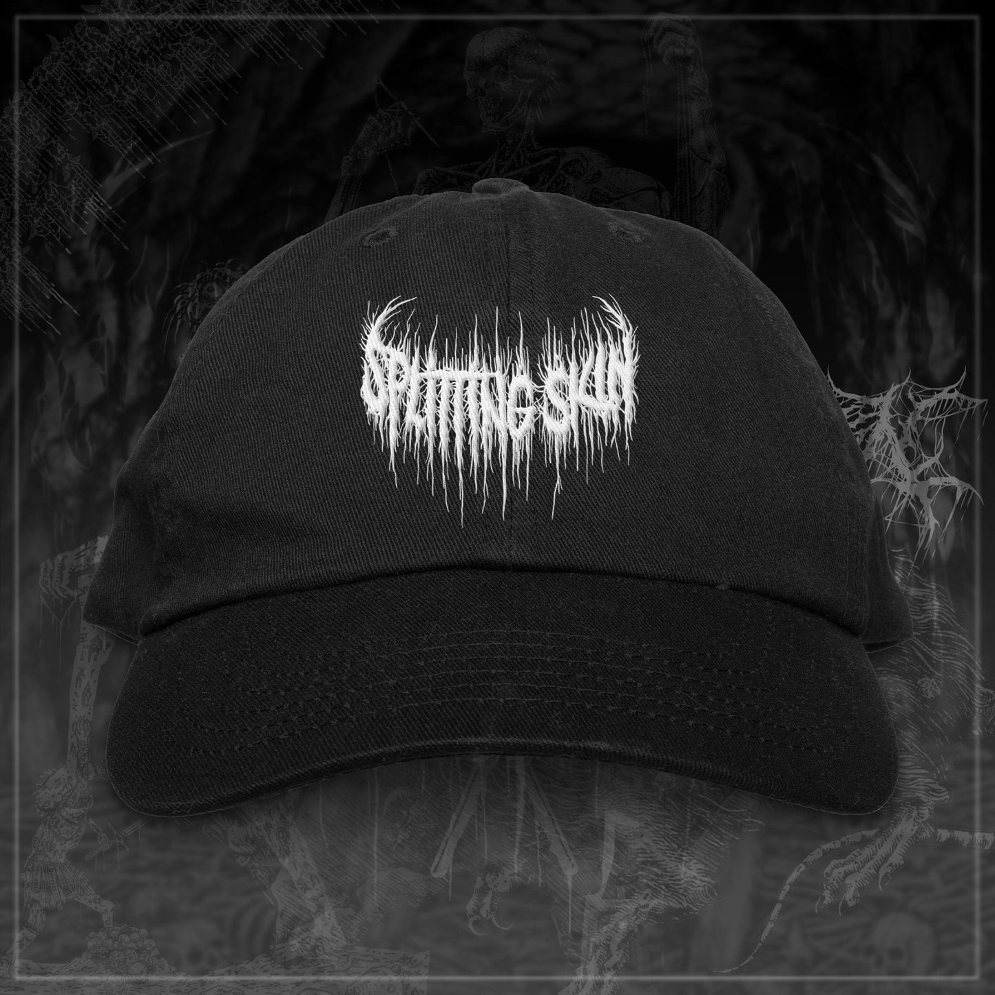 Embroidered Logo Dad Hat - Splitting Skin